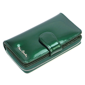 Pierre Cardin 07 SHINY 116 žalia piniginė zielony