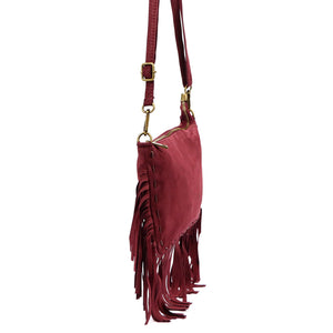 Luka 25-085 bordo odinė rankinė bordo