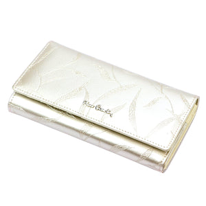 Pierre Cardin 02 LEAF 102 kreminė piniginė cream