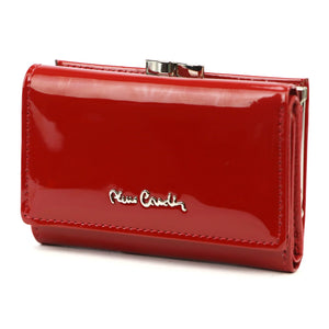 Pierre Cardin 07 SHINY 117 raudona piniginė czerwony