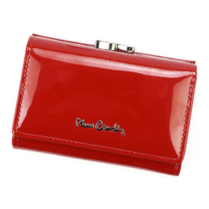 Pierre Cardin 07 SHINY 117 raudona piniginė czerwony