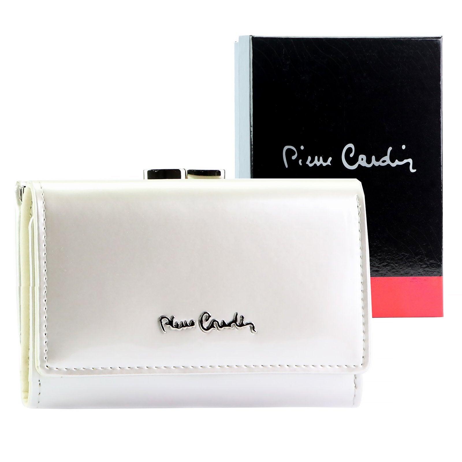 Pierre Cardin 07 SHINY 117 smėlio spalvos piniginė beż