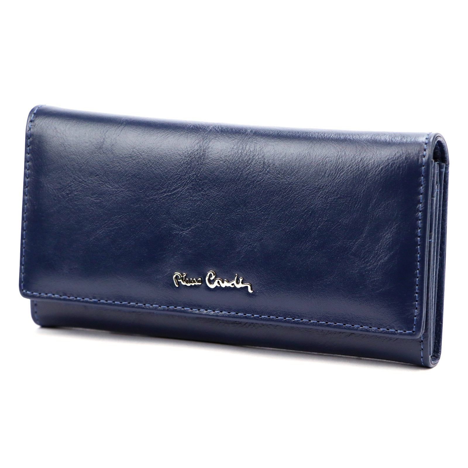 Pierre Cardin 06 ITALY 100 tamsiai mėlyna piniginė granatowy
