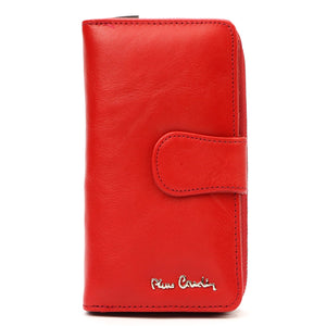 Pierre Cardin 06 ITALY 116 raudona piniginė czerwony