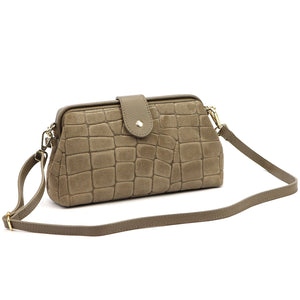 Luka 26-156 CROCO fango natūralios odos rankinė fango