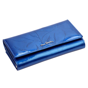 Pierre Cardin 02 LEAF 122 mėlyna piniginė niebieski