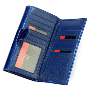 Pierre Cardin 02 LEAF 122 mėlyna piniginė niebieski