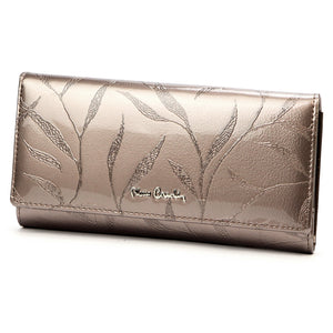 Pierre Cardin 02 LEAF 122 pelenų pilka piniginė popiel
