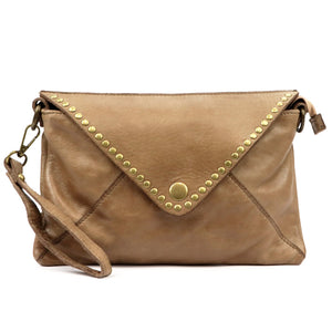 VS 050 taupe natūralios odos rankinė taupe