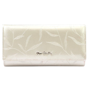 Pierre Cardin 02 LEAF 122 kreminė piniginė cream