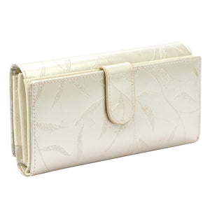 Pierre Cardin 02 LEAF 122 kreminė piniginė cream