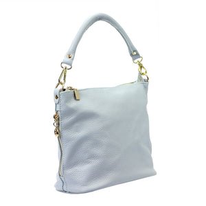 Patrizia 419-040 GOLD žydra odinė rankinė błękitny