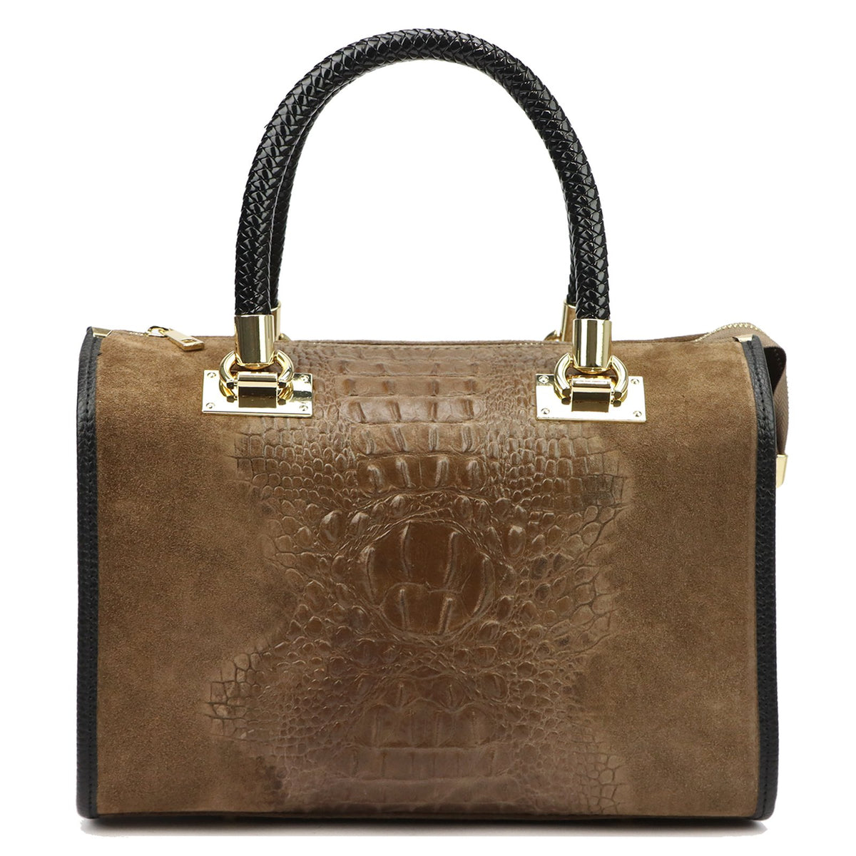 Luka 25-088 CROCO moka natūralios odos rankinė mokka