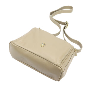Luka 26-008 DOLLARO FL taupe natūralios odos rankinė taupe