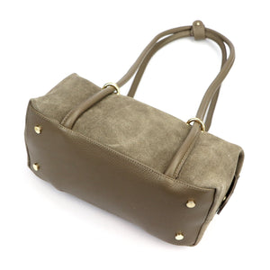Luka 26-140 taupe natūralios odos rankinė taupe