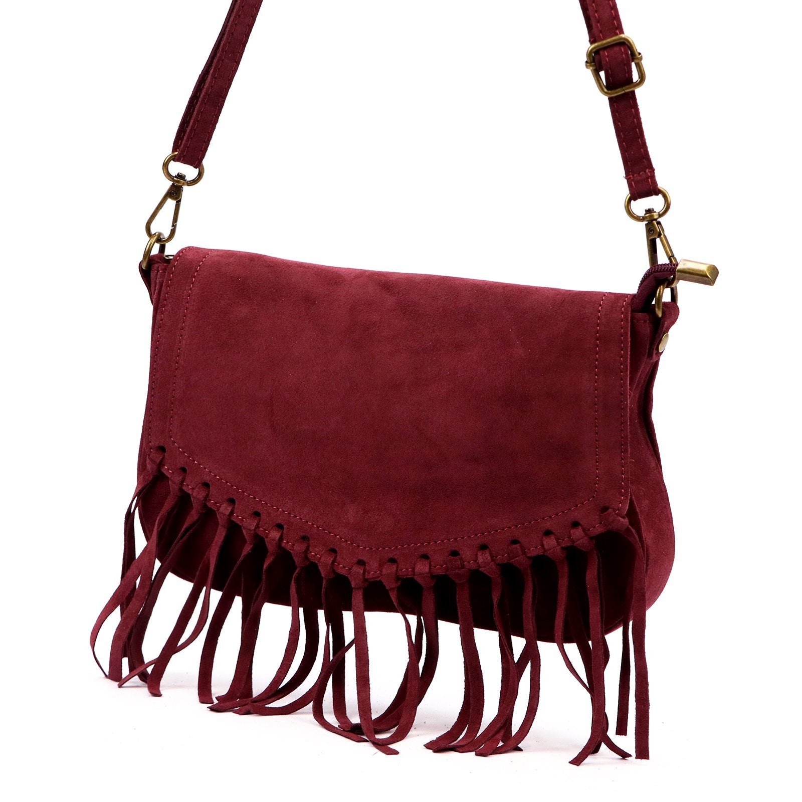 Luka 25-086 bordo natūralios odos rankinė bordo