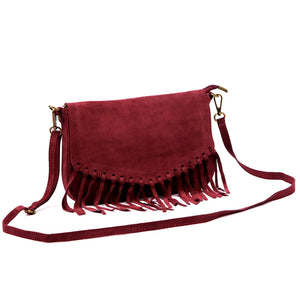 Luka 25-086 bordo natūralios odos rankinė bordo