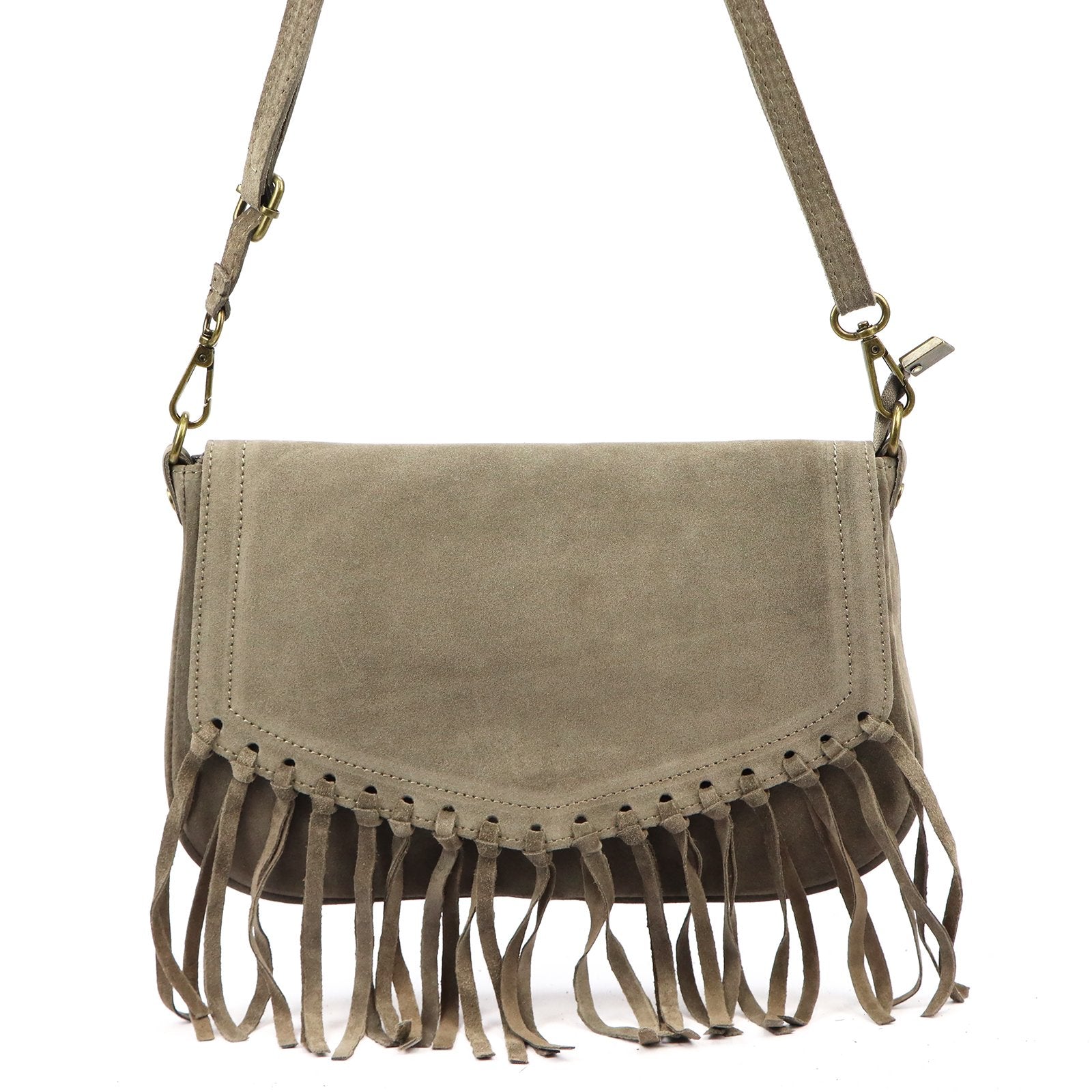 Luka 25-086 taupe natūralios odos rankinė taupe