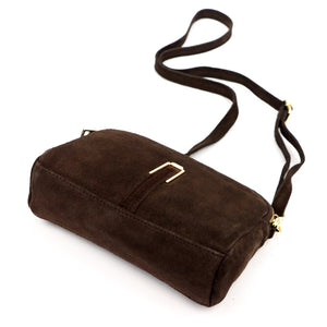 Luka 25-084 tamsiai ruda odinė rankinė ciemny brąz