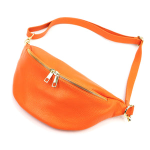 Luka 26-090 DOLLARO oranžinė odinė rankinė pomarańczowy