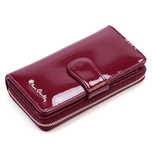 Pierre Cardin 07 SHINY 116 violetinė piniginė fioletowy