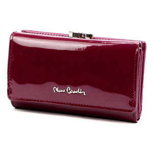 Pierre Cardin 07 SHINY 108 violetinė piniginė fioletowy