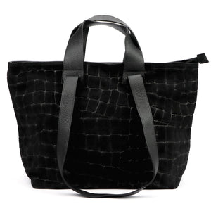 Luka 25-077 CROCO juoda odinė rankinė czarny