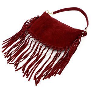 Luka 25-015 bordo spalvos natūralios odos rankinė bordo