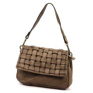 VS 104-635 tamsiai taupe natūralios odos rankinė taupe scuro