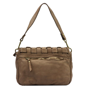 VS 104-635 tamsiai taupe natūralios odos rankinė taupe scuro