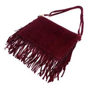 Luka 25-017 bordo spalvos odinė rankinė bordo