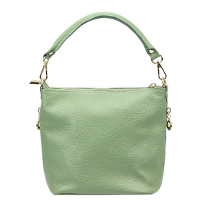 Patrizia 419-040 GOLD pistacijų spalvos odinė rankinė pistacjowy