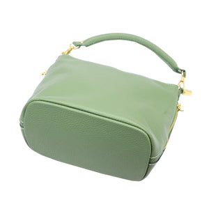 Patrizia 419-040 GOLD pistacijų spalvos odinė rankinė pistacjowy