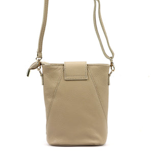 Luka 26-101 DOLLARO pilkai rusva odinė rankinė taupe