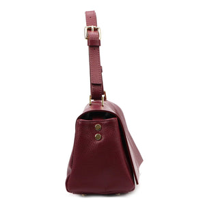 Luka 26-185 DOLLARO bordo natūralios odos rankinė bordo