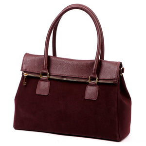 Luka 24-095 MN bordo spalvos odinė rankinė bordo