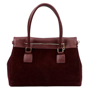 Luka 24-095 MN bordo spalvos odinė rankinė bordo