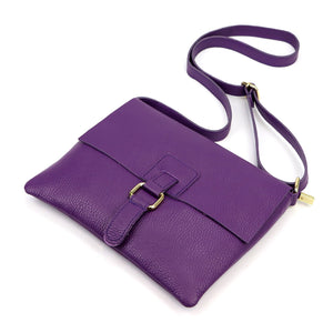 Luka 26-087 DOLLARO violetinė odinė rankinė fioletowy