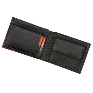 Pierre Cardin TILAK75 8806 juoda ir raudona piniginė czarny + czerwony