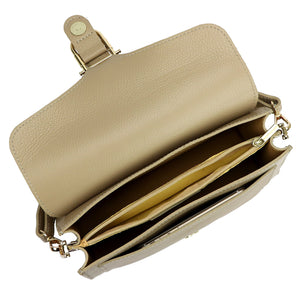 Luka 26-126 DOLLARO taupe odinė rankinė taupe