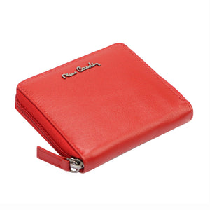 Pierre Cardin TILAK92 MK01 raudona odinė piniginė czerwony