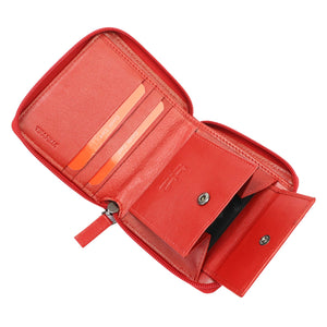 Pierre Cardin TILAK92 MK01 raudona odinė piniginė czerwony