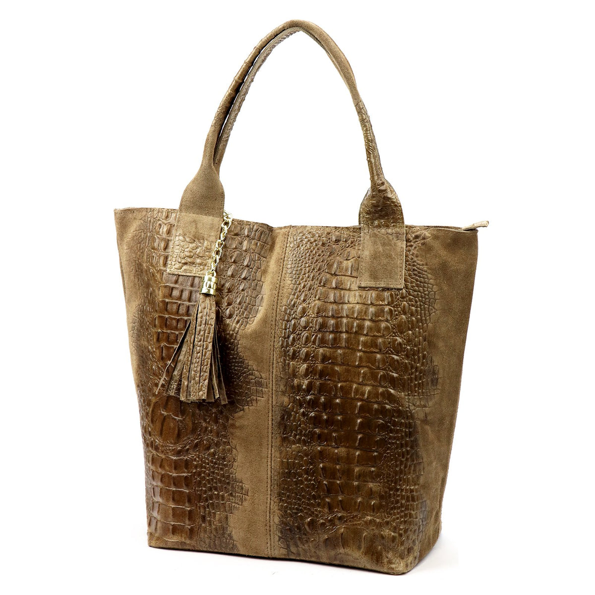 Luka 26-026 CROCO fango natūralios odos rankinė fango