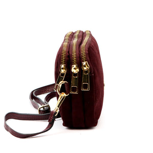 Gregorio 1749 bordo odinė rankinė bordo