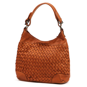 VS 051 odinė rankinė, kupranugario ruda couio (camel-brąz)