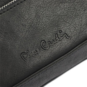 Pierre Cardin YS12 28001 juoda natūralios odos rankinė czarny