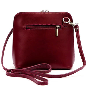 Barberinis 1702 bordo spalvos odinė rankinė bordo