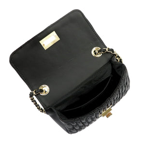 Luka 26-134 juoda natūralios odos rankinė czarny