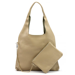 Luka 26-096 DOLLARO taupe natūralios odos rankinė taupe