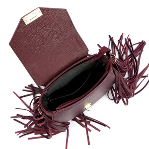 Luka 25-065 DOLLARO bordo odinė rankinė bordo